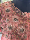 Pink Asymmetrical Cut Dhoti Set