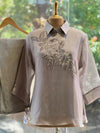 Grey Organza Co Ord