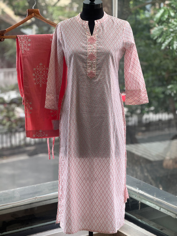 Pink Printed Co Ord