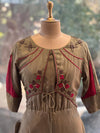 Green Attached Jacket Style Tunic