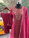 Onion Pink Dupatta Set