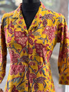 Mustard Yellow Floral Tunic