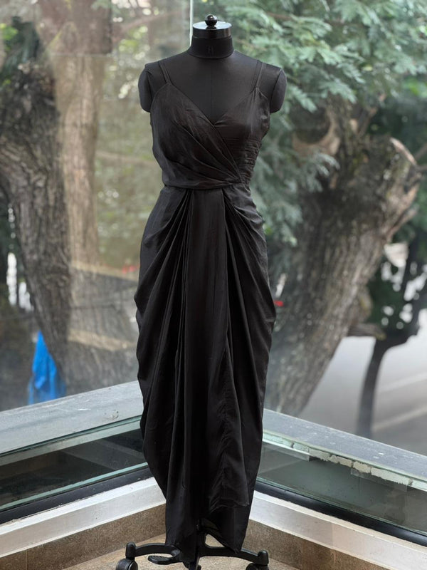 Black Shimmer Cape Set