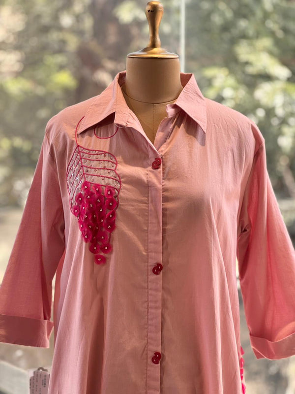 Pink Patch Work Tunic