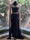 Blue Shaded Cape Set