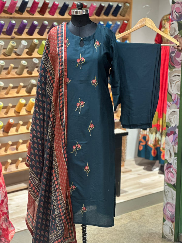Printed Dupatta Set