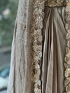 Grey Intricate Work Jacket Set