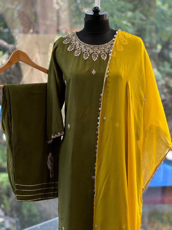 Green Gota Work Suit Set