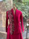 Reddish Pink Blazer Set