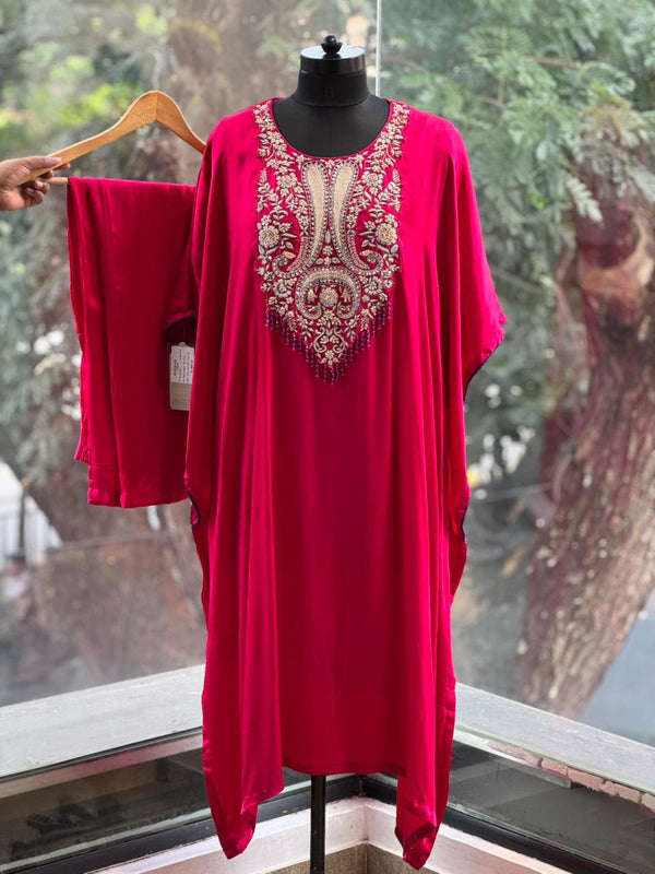 Pink Kaftan Set