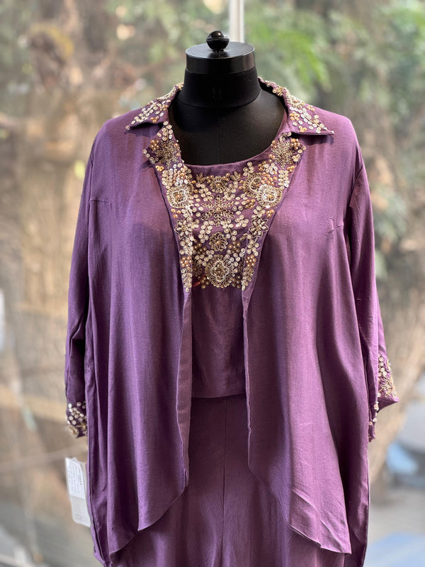 Mauve Palazzo Set