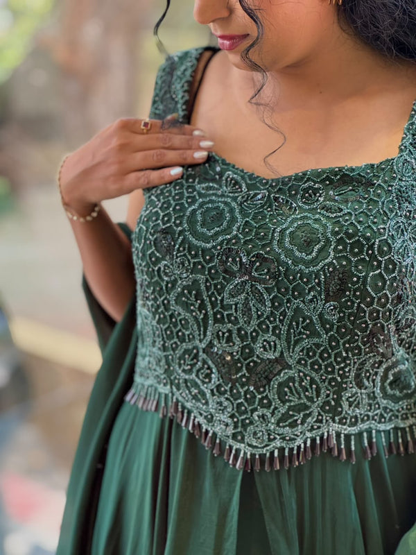 Emerald Green Gown