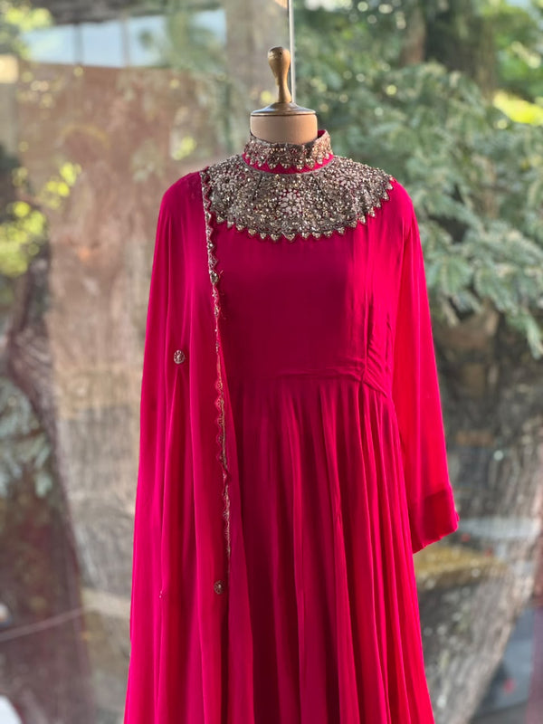 Pink Sharara Set