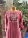 Pink Mul Chanderi Suit
