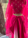 Pink Shaded Skirt Set
