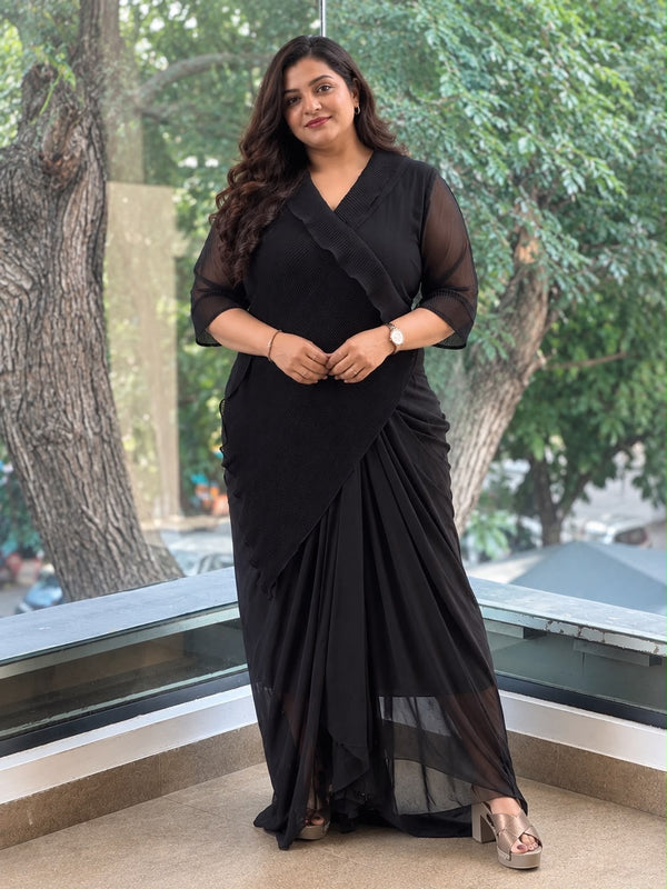 Black Crush Flap Tunic