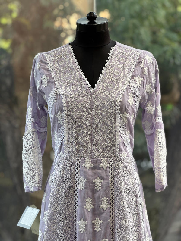 Mauve Emroidered Set