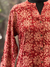 Maroon Mud Print Tunic