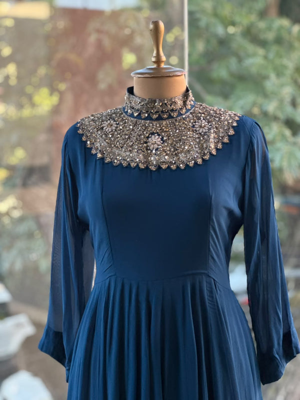 Blue Sharara Set