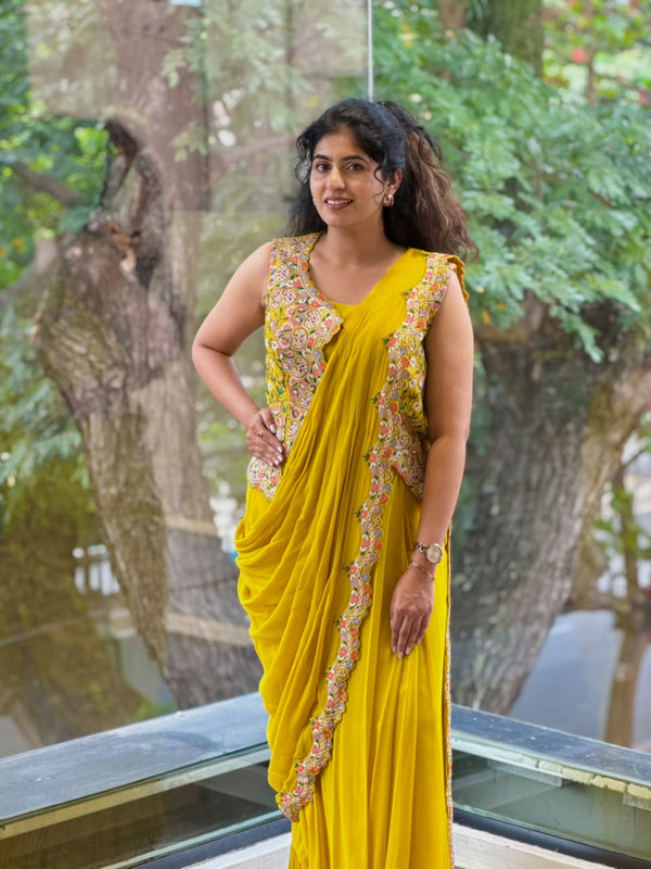 Yellow Jacket Style Drape