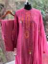 Pink Chanderi Suit