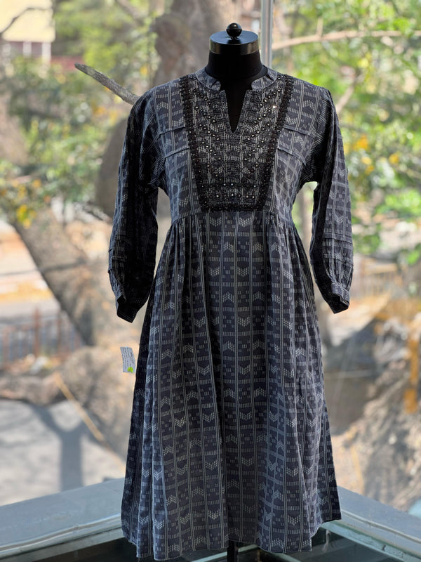 Grey Mirror Work Co Ord