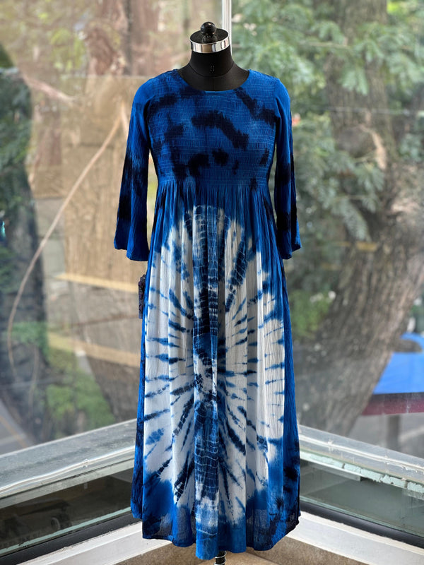 Indigo Smoked Tunic