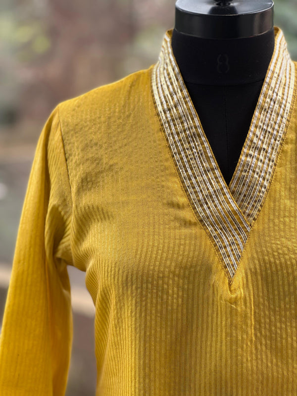 Greenish Yellow Sharara Set