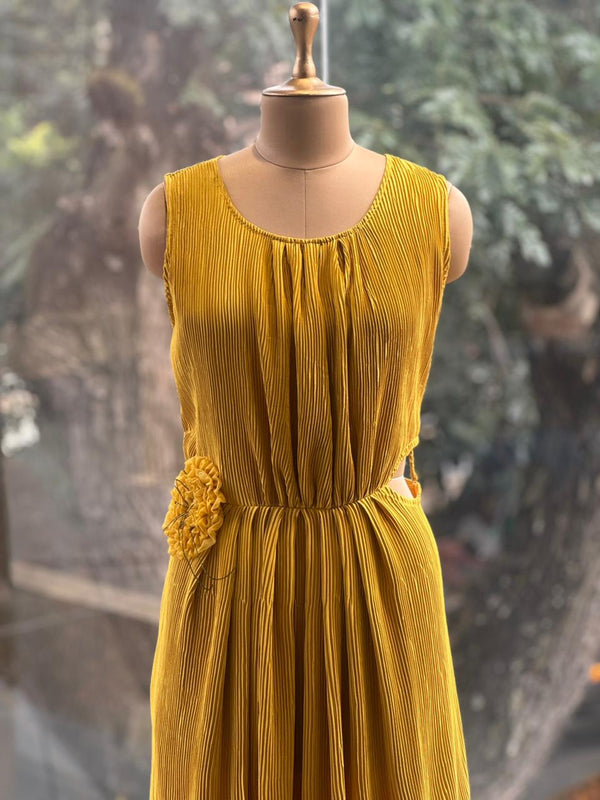 Yelllow Crushed Tunic
