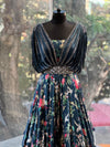 Blue Floral Gown