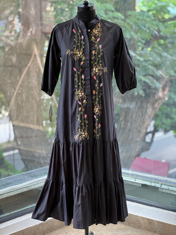 Black Embroidered Tunic