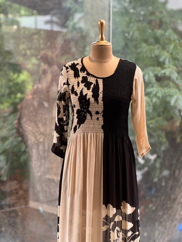 Beige Smoked Midi