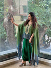 Green Shaded Harem Set