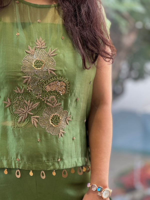 Green Palazzo Set