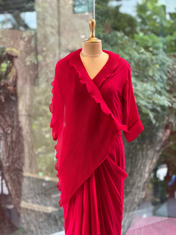 Maroonish Red Crush Tunic
