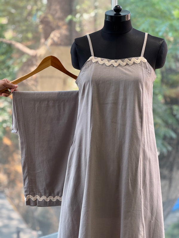 Grey Spaghetti Co Ord