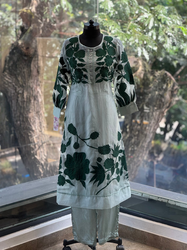Green Kurta Set