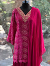 Purple Bandhej Suit