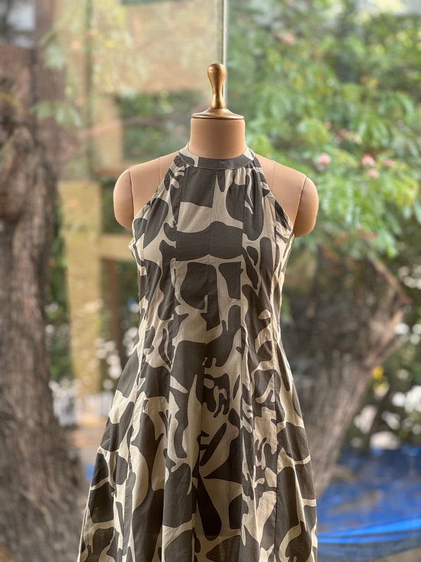 Grey Halter Neck Tunic