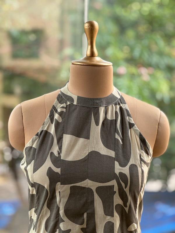 Grey Halter Neck Tunic