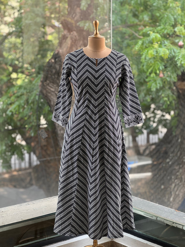 Black Zig-Zag Lines Co Ord