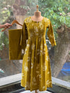 Greenish Yellow Floral Co Ord