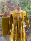 Greenish Yellow Floral Co Ord