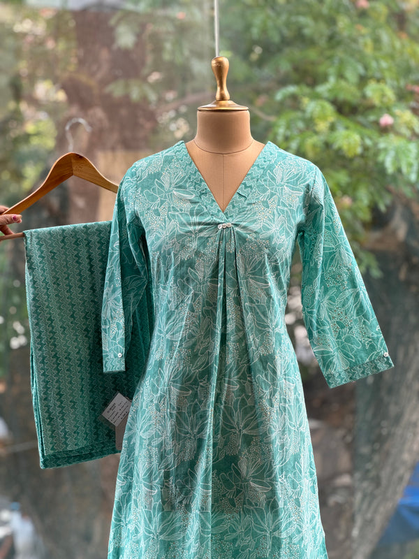 Blue Printed Co Ord