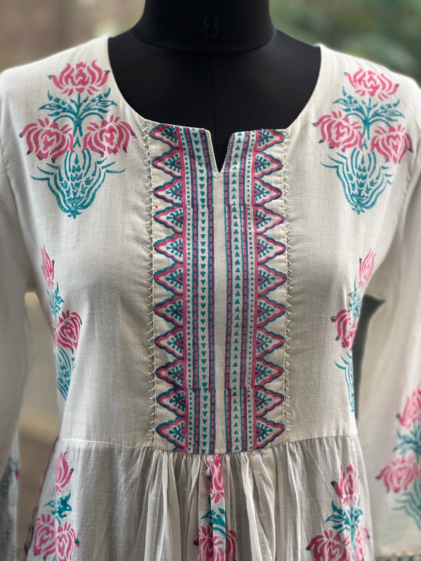 White Printed Co Ord