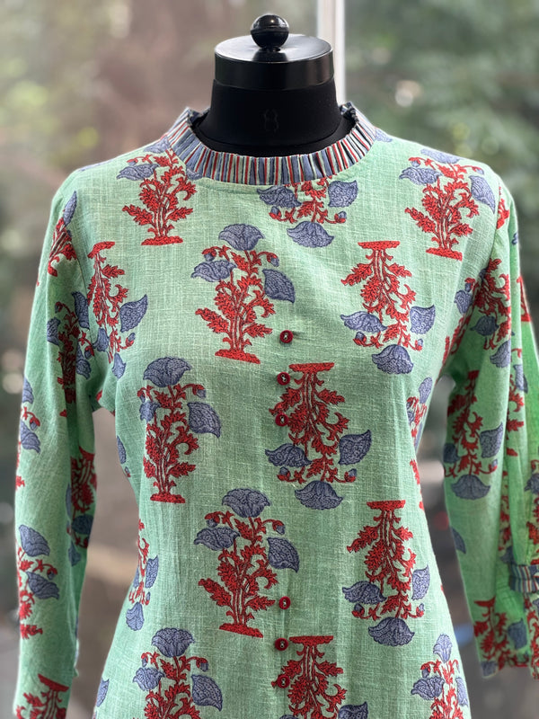 Green Sharara Set