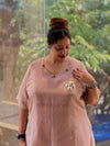 Peach Gold Tissue Co Ord