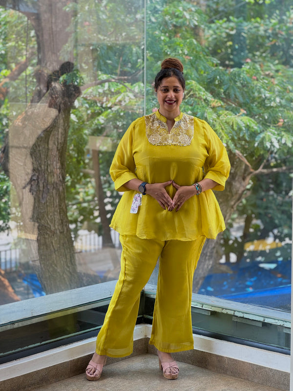 Greenish Yellow Co Ord
