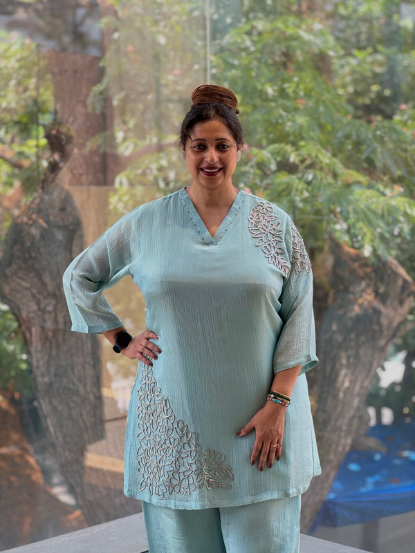 Blue Tissue Co Ord