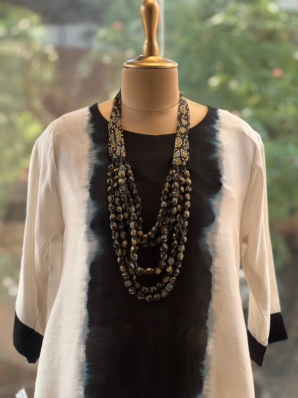 Black Shaded Skirt Set